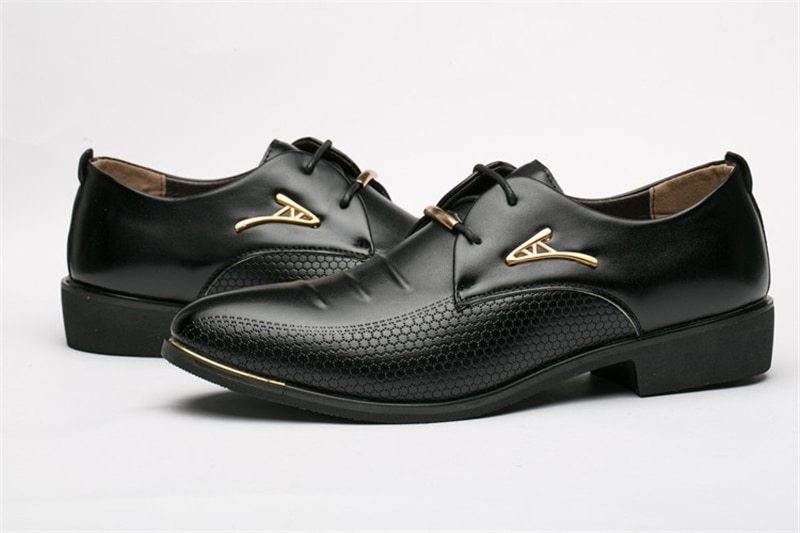 Chaussures Homme Élégantes – Design Géométrique avec Bout Pointu - Droxev