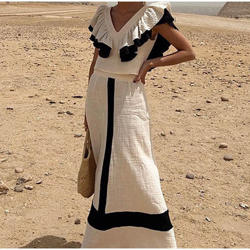Robe longue de vacances coupe ajustée - Droxev