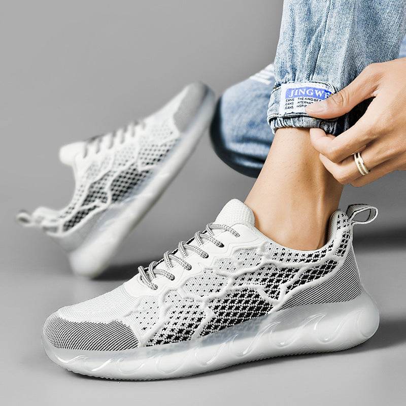 Chaussures décontractées en maille tissée pour hommes - Droxev