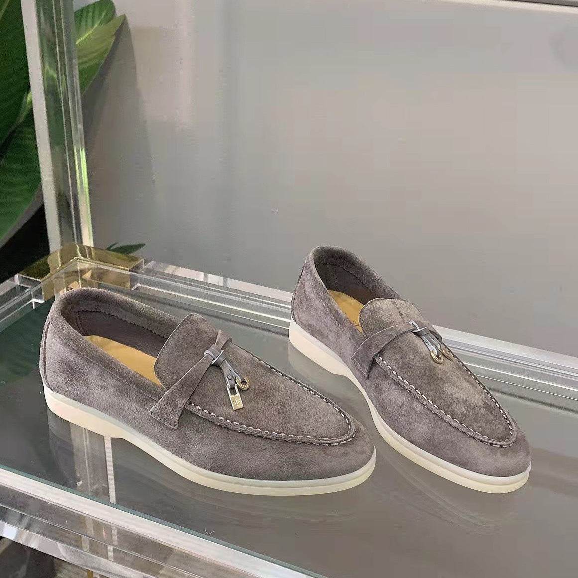 Chaussures polyvalentes en cuir pour femmes - Droxev