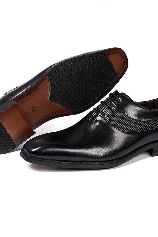 Chaussures en cuir à bout pointu pour tenues de soirée - Droxev