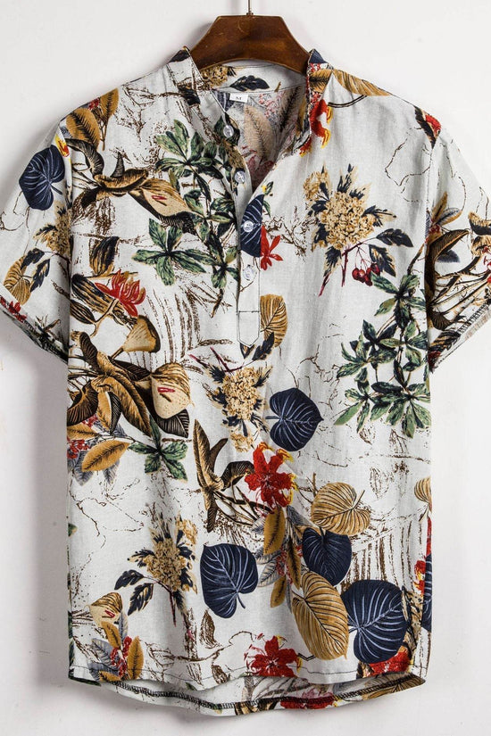 chemise homme à imprimé couleur contrastée - Droxev