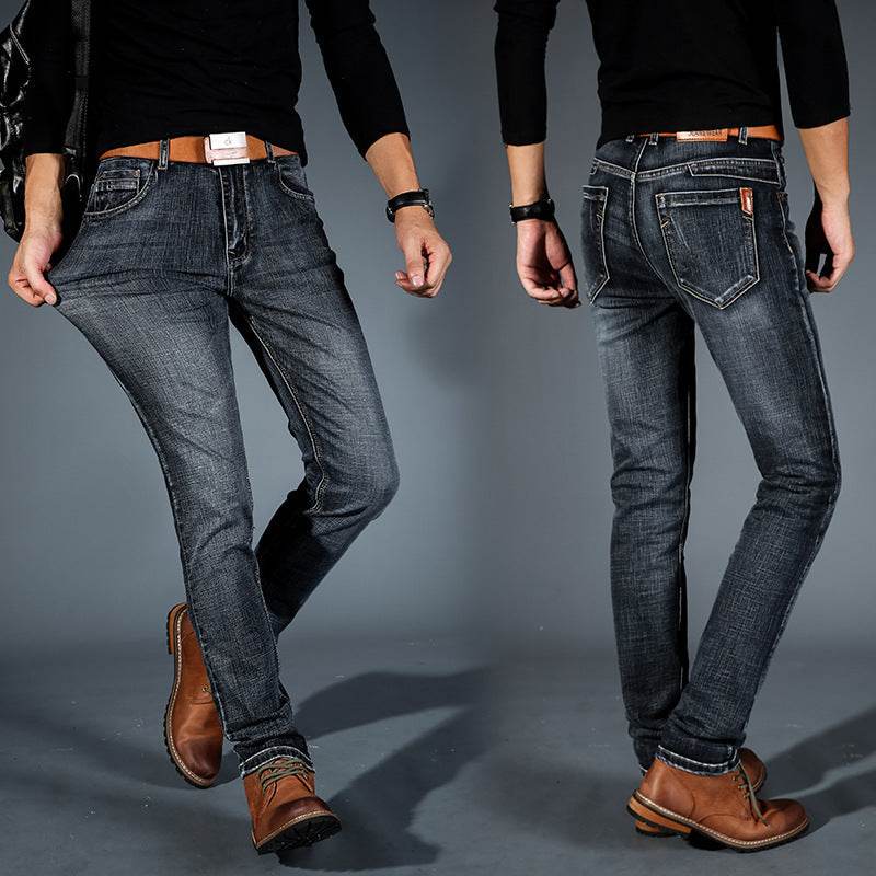Pantalon tube droit slim décontracté pour homme - Droxev