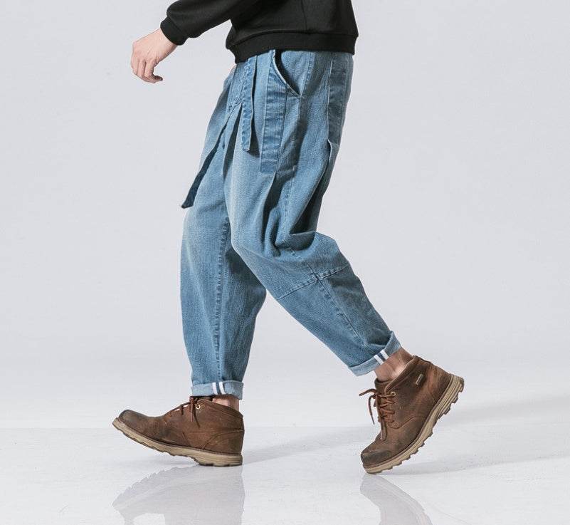 Jean extensible style punk, pantalon ample style hip-hop, street skate - Droxev