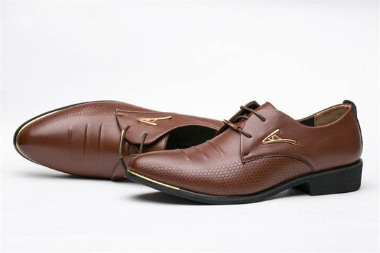 Chaussures Homme Élégantes – Design Géométrique avec Bout Pointu - Droxev