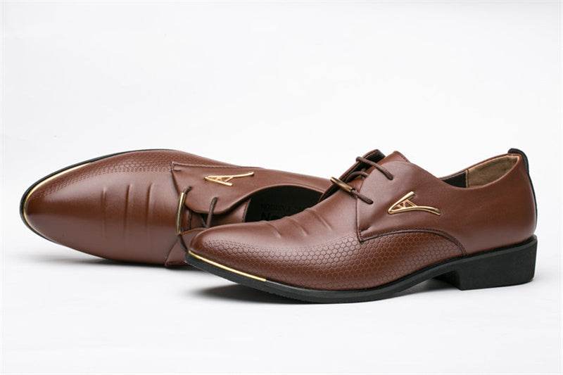 Chaussures Homme Élégantes – Design Géométrique avec Bout Pointu - Droxev