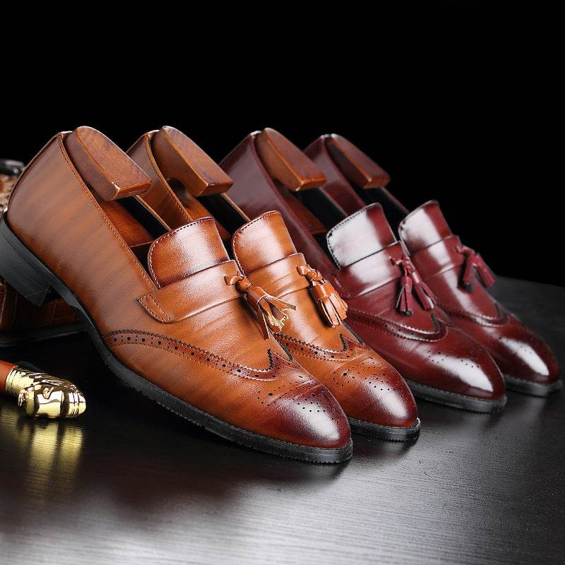 Chaussures Brock à talon plat universel large - Droxev