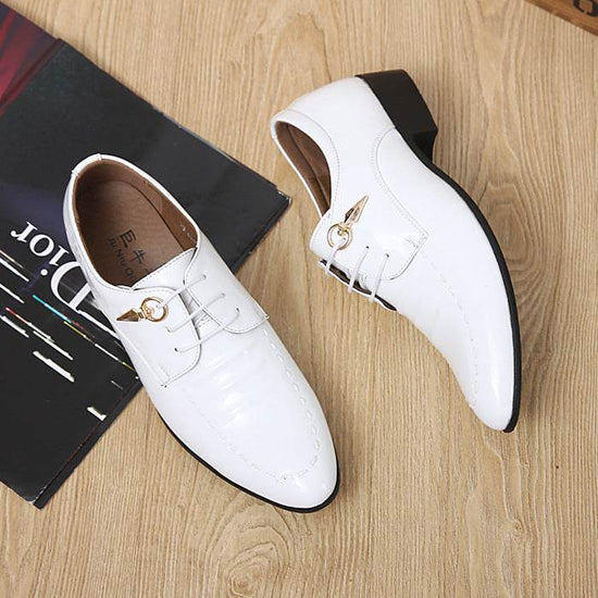 Chaussures de mariage de luxe en cuir pour hommes - Droxev