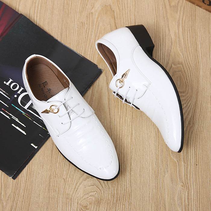 Chaussures de mariage de luxe en cuir pour hommes - Droxev