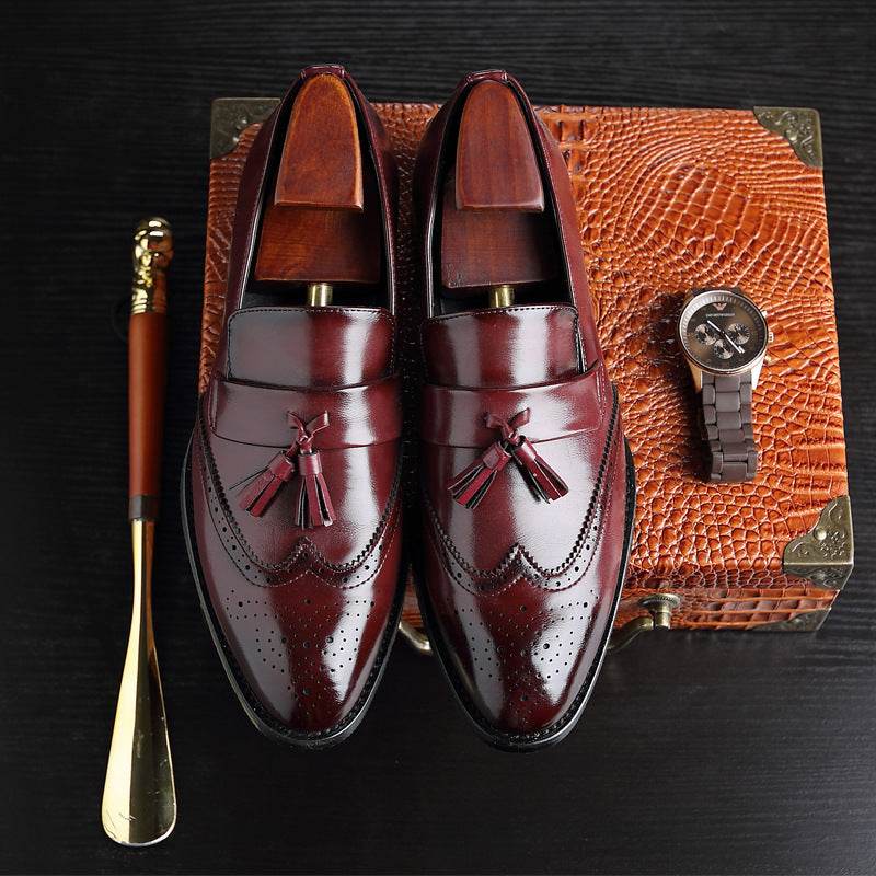 Chaussures Brock à talon plat universel large - Droxev