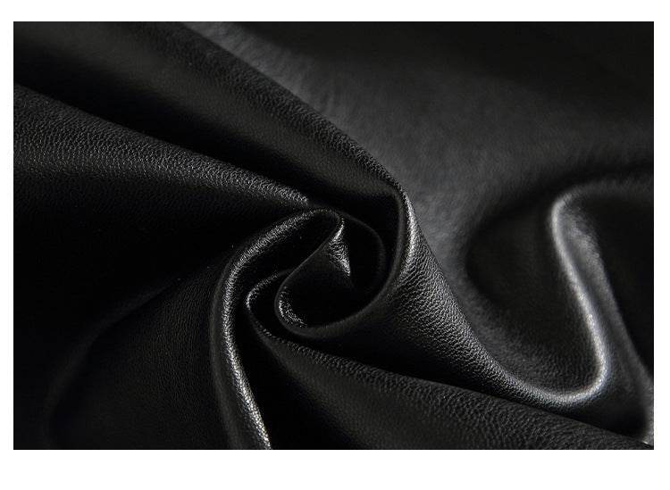 Pantalon en cuir PU pour homme, coupe ample, coupe droite, style rétro américain, décontracté - Droxev
