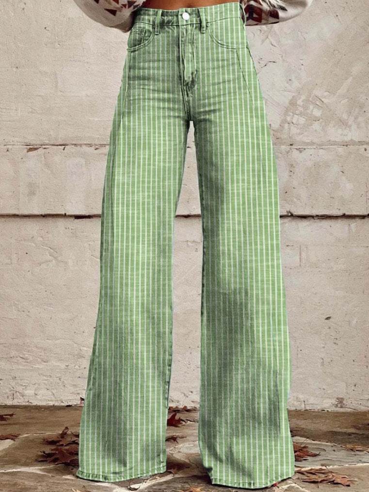 Pantalon décontracté imitation jean fin - Droxev
