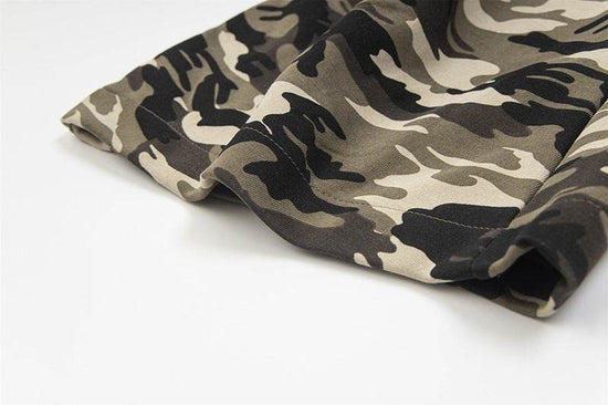 Pantalon de sport ample camouflage pour femme - Droxev