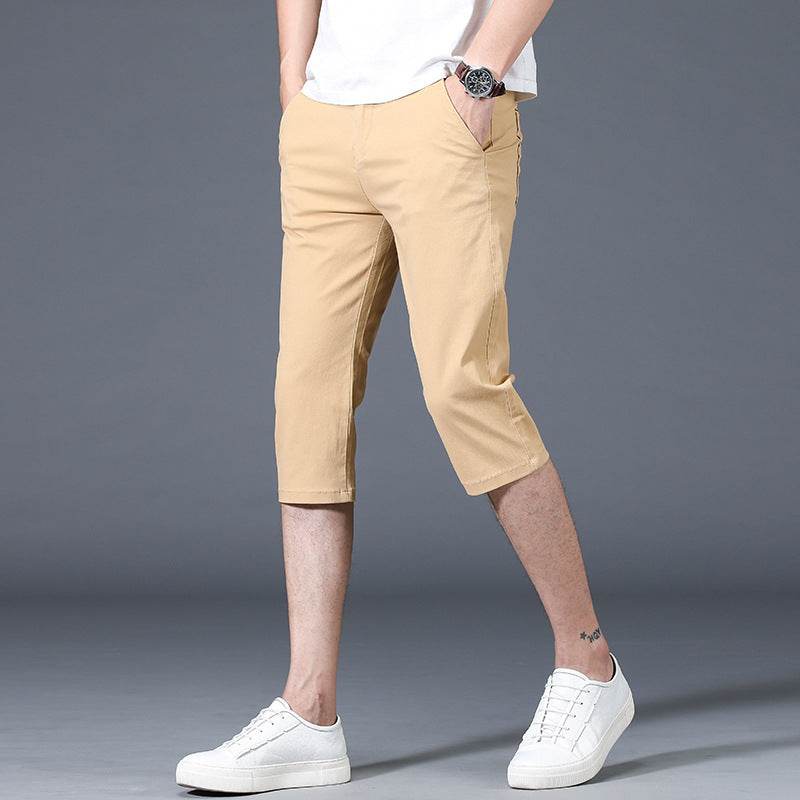 Pantalon d'été slim décontracté taille moyenne pour homme - Droxev