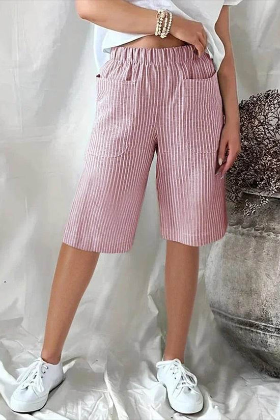 Pantalon de plage décontracté à cordon de serrage et poches en seersucker pour homme Cross-Border - Droxev