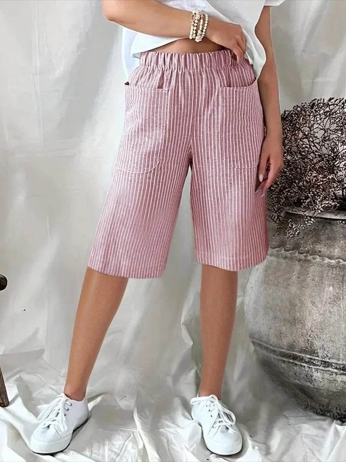 Pantalon de plage décontracté à cordon de serrage et poches en seersucker pour homme Cross-Border - Droxev