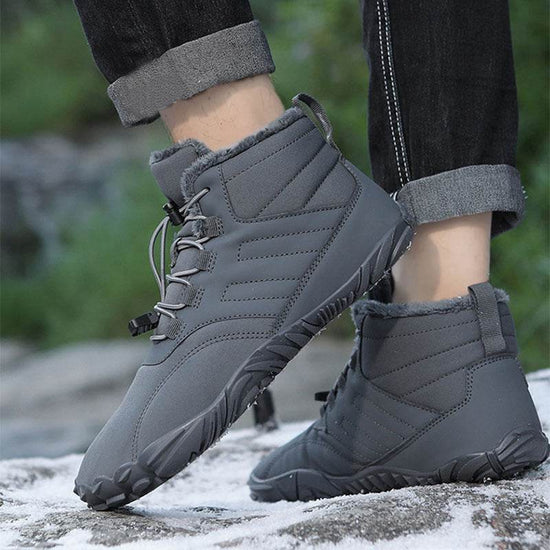 Bottes d'hiver chaudes à enfiler pour hommes et femmes, résistantes à l'usure, antidérapantes, épaisses, pour couple - Droxev