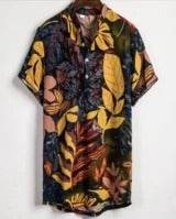 chemise homme à imprimé couleur contrastée - Droxev