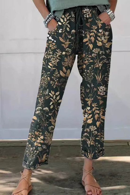 Pantalons décontractés imprimés à la mode - Droxev
