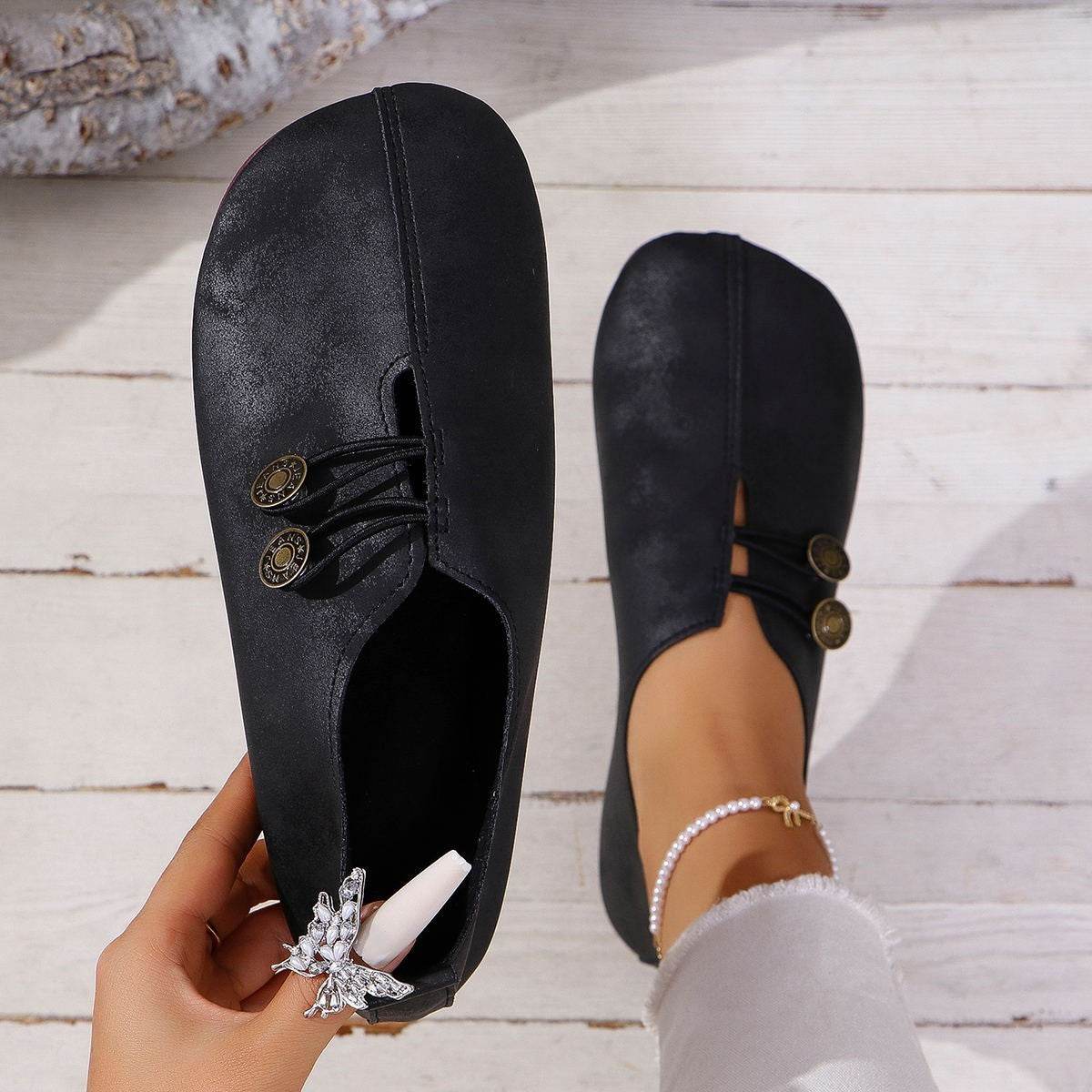 Sandales à enfiler à bout carré pour femme, chaussures plates et souples, tendance pour l'été - Droxev
