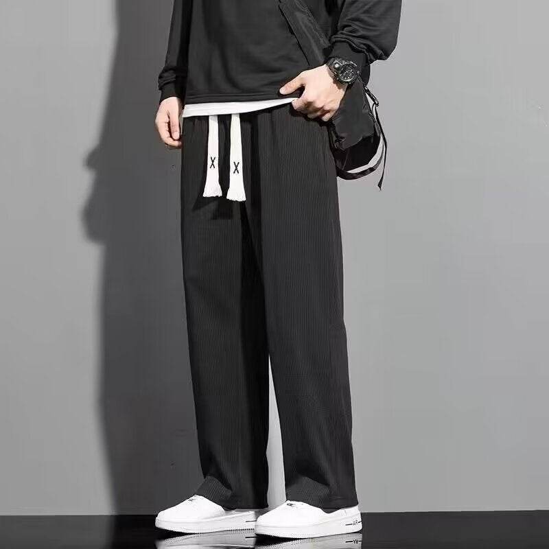 Pantalon d'été décontracté pour homme, coupe droite et ample - Droxev