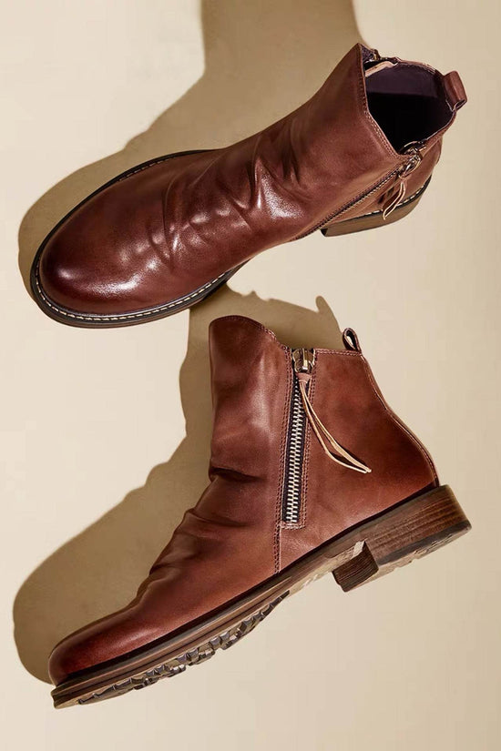 bottes antidérapantes à fermeture éclair pour hommes - Droxev