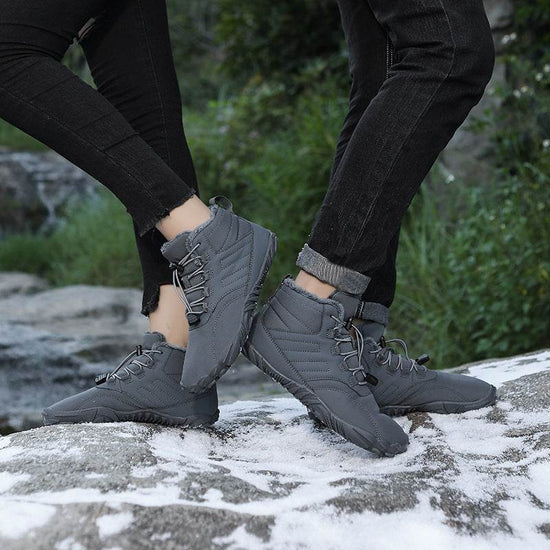 Bottes d'hiver chaudes à enfiler pour hommes et femmes, résistantes à l'usure, antidérapantes, épaisses, pour couple - Droxev