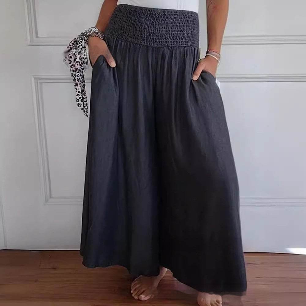 Pantalon en jean à poches pour femme - Droxev