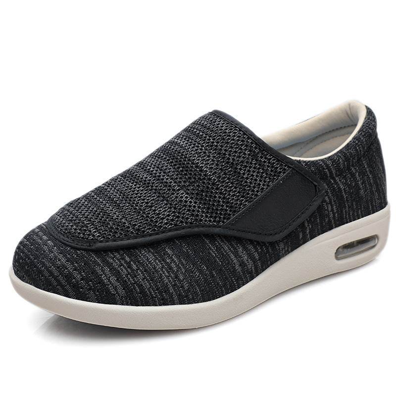 Chaussures pour personnes âgées avec un pied gras et élargi, un pouce valgus - Droxev