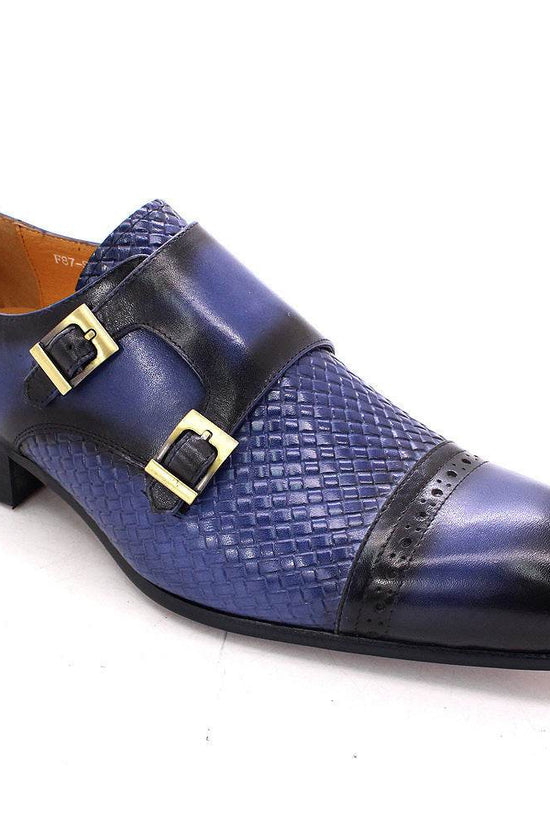 Chaussures Homme de Luxe – Mocassins Double Boucle en Cuir Véritable - Droxev