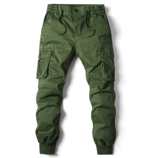 Pantalon skinny uni multi-poches pour homme - Droxev