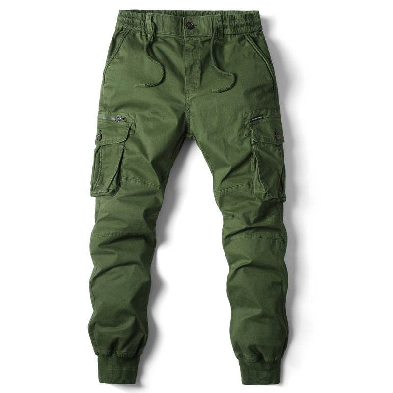 Pantalon skinny uni multi-poches pour homme - Droxev