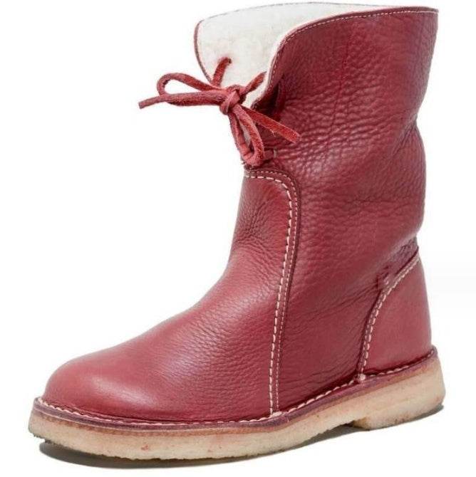 Bottes Martin confortables à semelle plate pour femmes, bottes basses polyvalentes - Droxev
