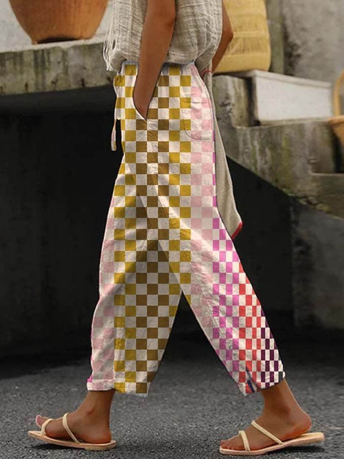 Pantalons décontractés imprimés à la mode - Droxev