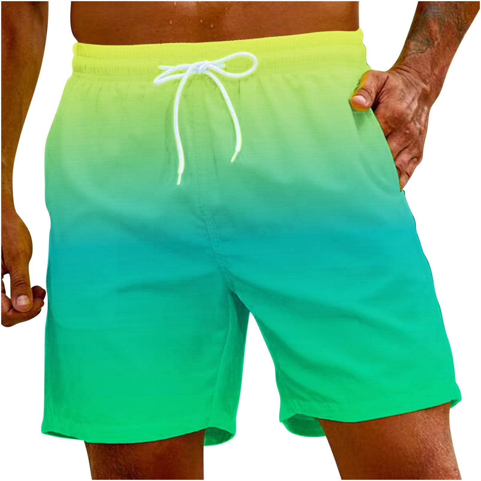 Pantalon de plage ample et décontracté pour homme, couleur unie - Droxev