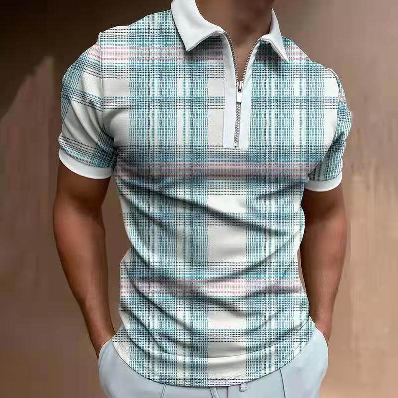 Polo homme uni, chemise à manches courtes, chemise d'été, vêtements pour hommes - Droxev