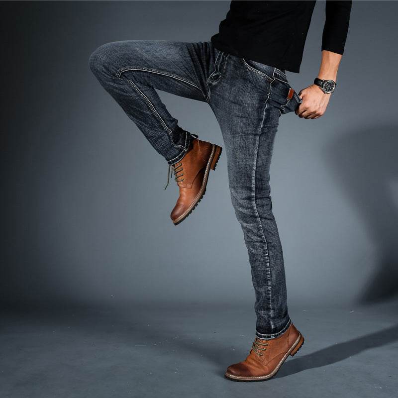 Pantalon tube droit slim décontracté pour homme - Droxev