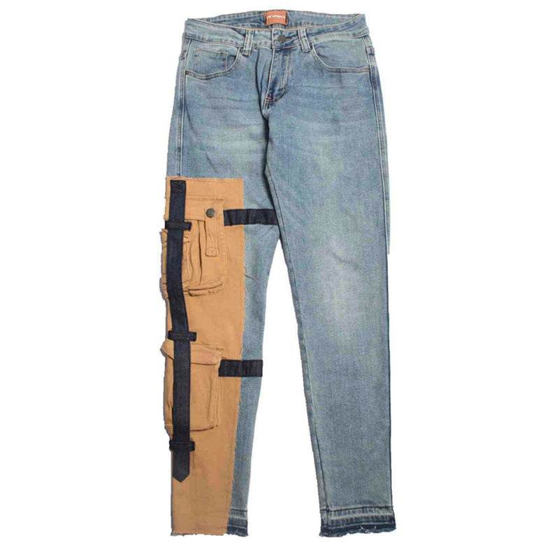 INS super feu démontage outillage poche lavage vieux chat VALKRISTOPHER petits pieds stretch jeans - Droxev