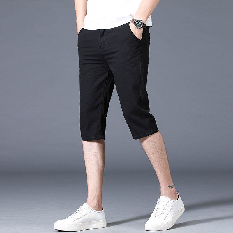 Pantalon d'été slim décontracté taille moyenne pour homme - Droxev