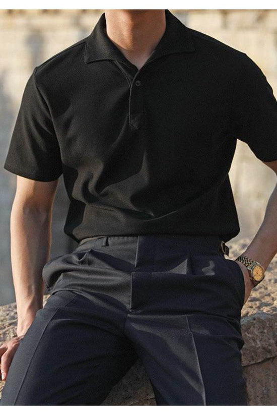 Polo de luxe à col une pièce - Droxev