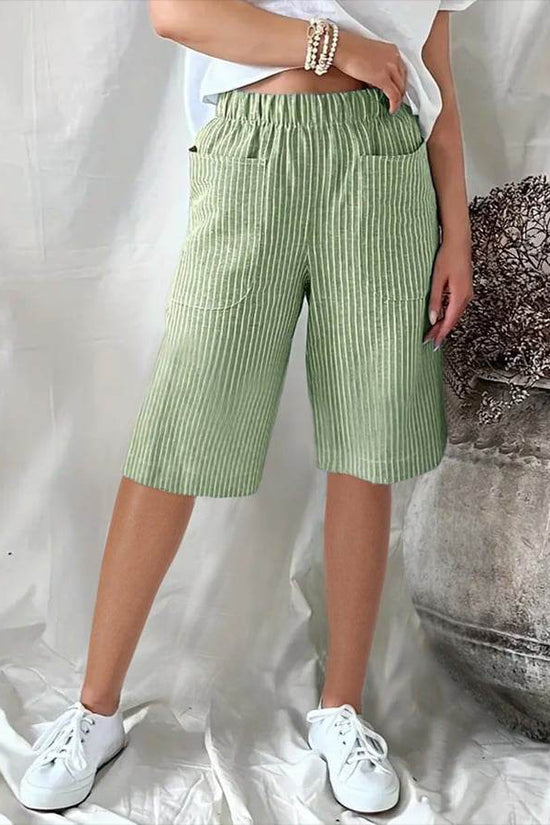 Pantalon de plage décontracté à cordon de serrage et poches en seersucker pour homme Cross-Border - Droxev
