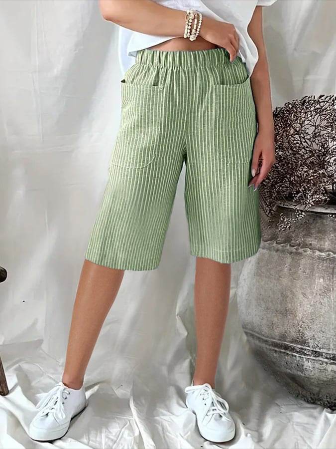 Pantalon de plage décontracté à cordon de serrage et poches en seersucker pour homme Cross-Border - Droxev