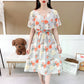 Robe amincissante à la taille pour femme