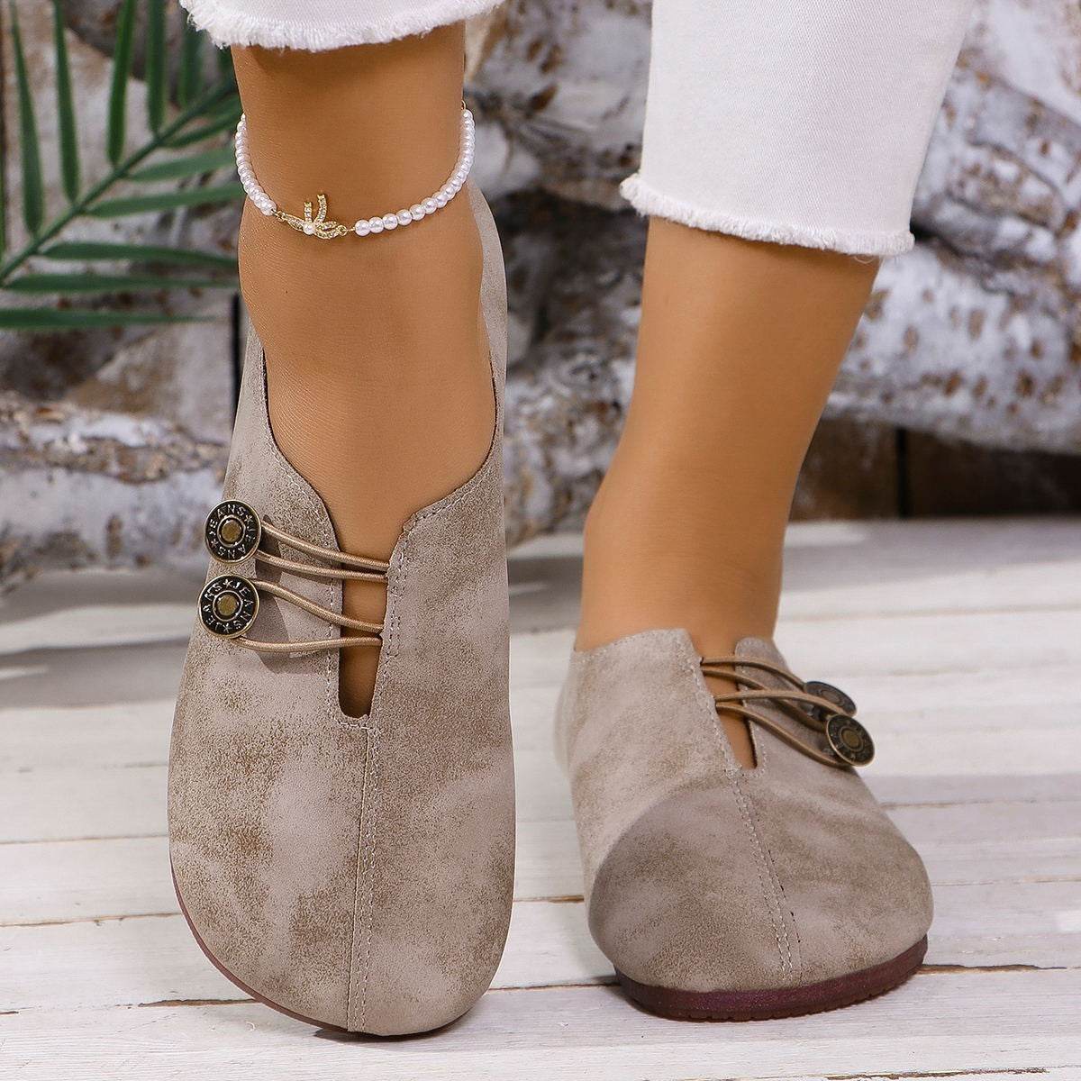 Sandales à enfiler à bout carré pour femme, chaussures plates et souples, tendance pour l'été - Droxev