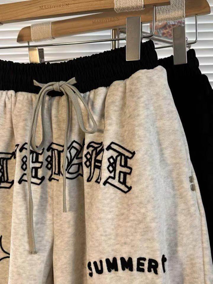 Short de sport brodé rétro américain - Droxev