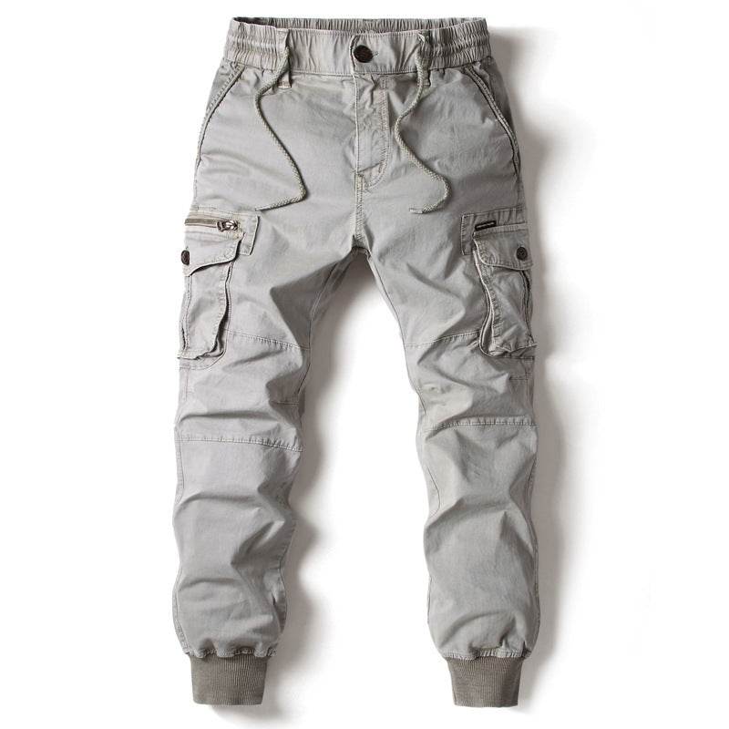 Pantalon skinny uni multi-poches pour homme - Droxev