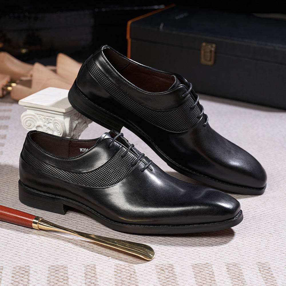 Chaussures en cuir à bout pointu pour tenues de soirée - Droxev