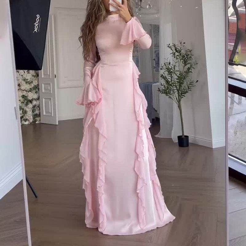 Robe patchwork amincissante taille haute - Droxev
