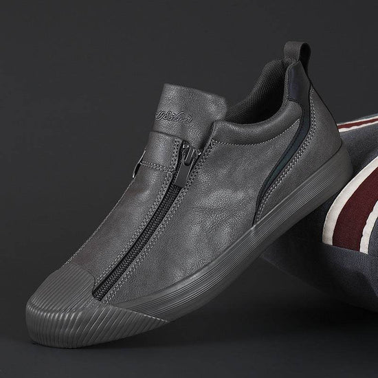 Chaussures de planche décontractées à double fermeture éclair pour hommes - Droxev