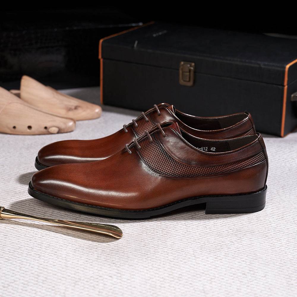 Chaussures en cuir à bout pointu pour tenues de soirée - Droxev